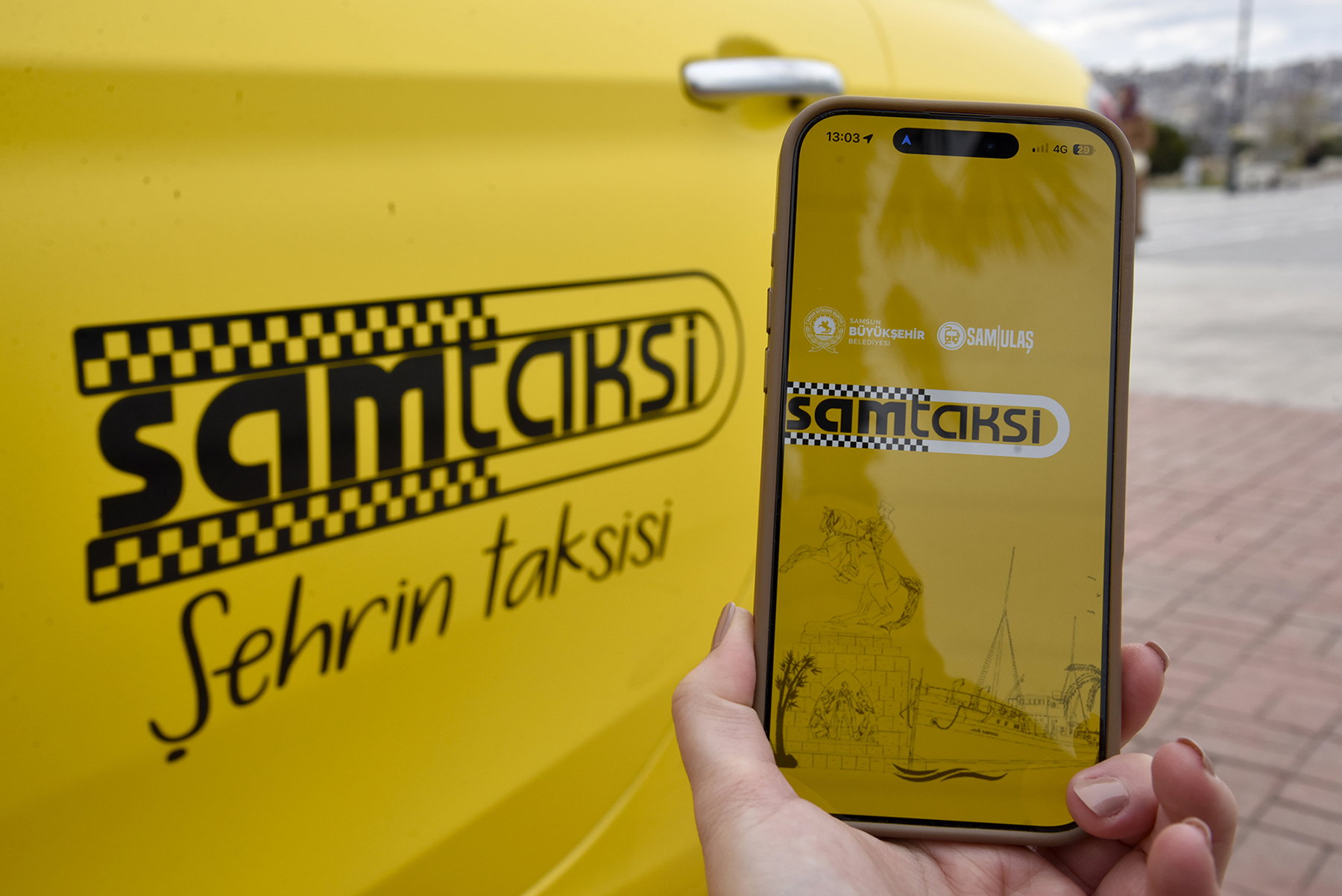 SAMTAKSİ MOBİL UYGULAMASI HİZMETE GİRİYOR