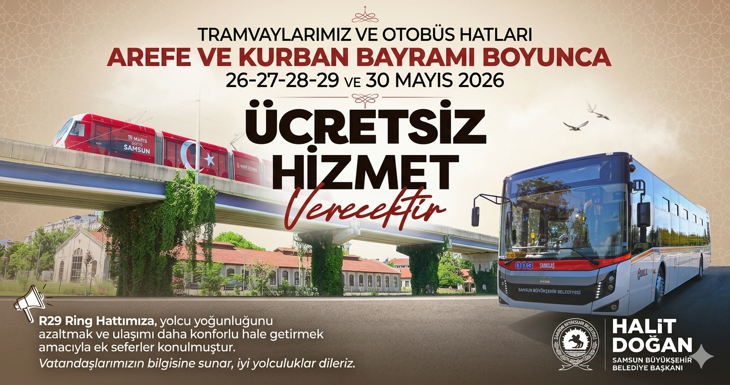 ücretsiz taşıma kurban bayramı 2026